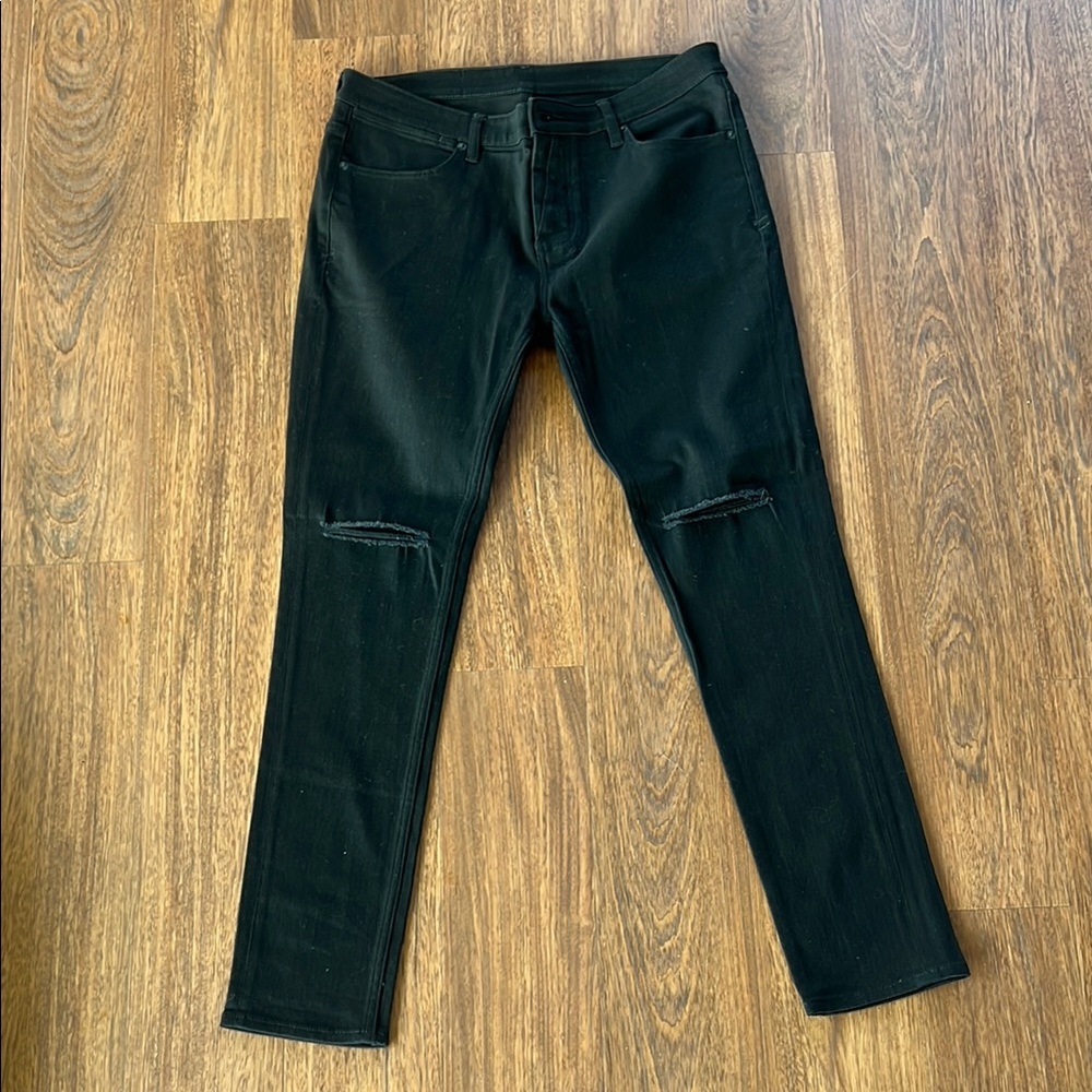 KSUBI Men's Black Distressed Jeans size 36